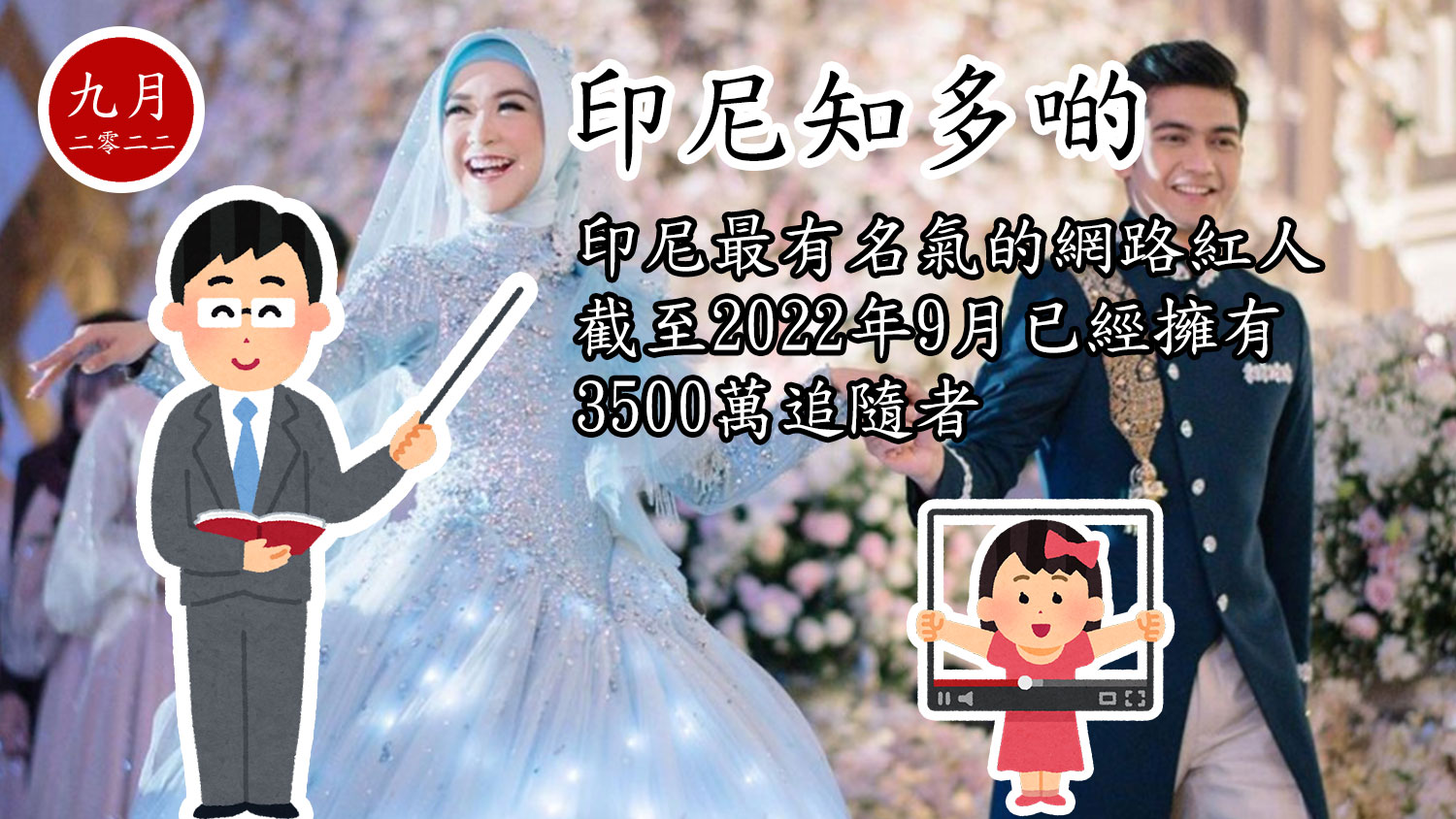 印尼知多啲：印尼最有名氣的網路紅人截至2022年9月已經擁有3500萬追隨者